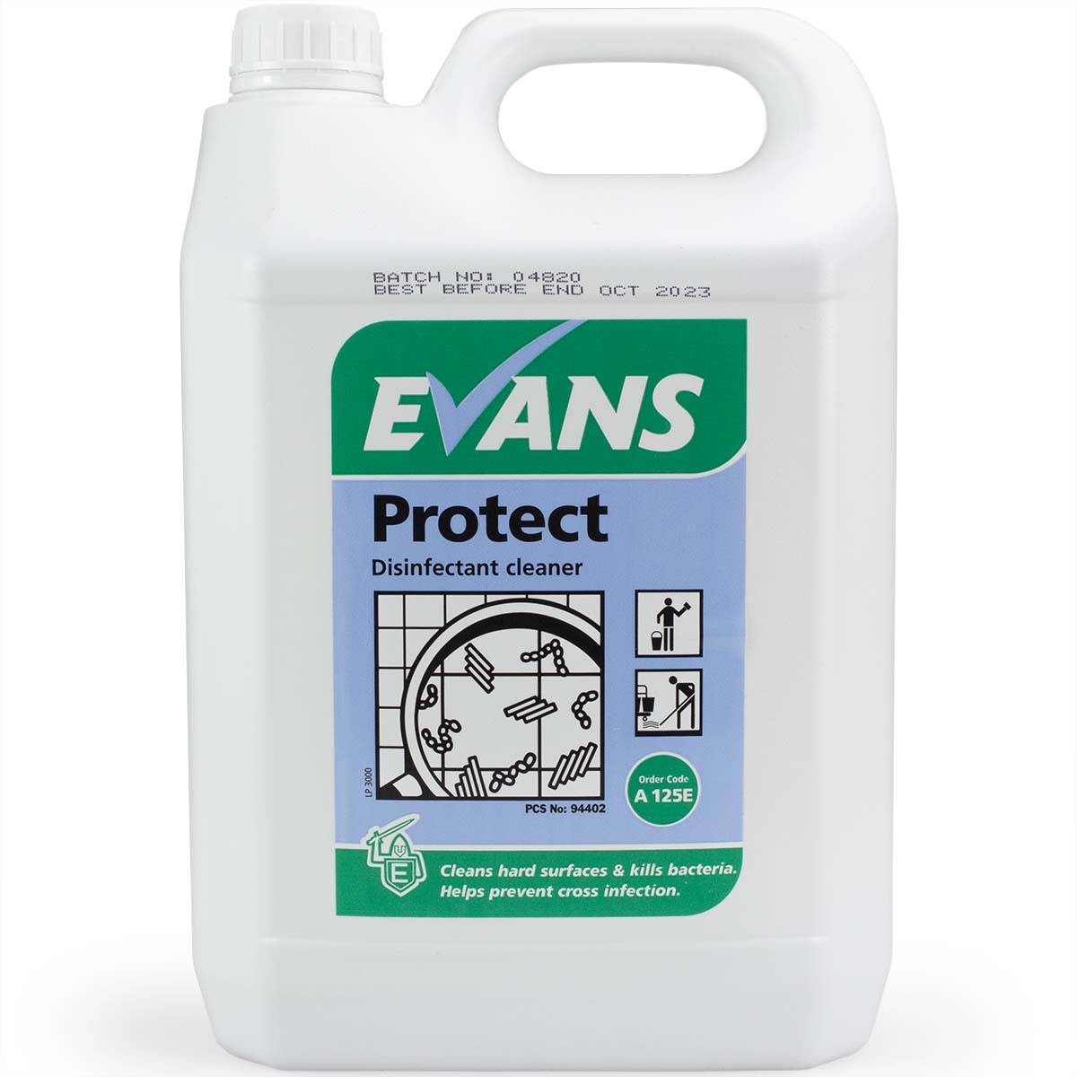 Evans Vanodine Protect Disinfectant Cleaner EN1276 EN14476